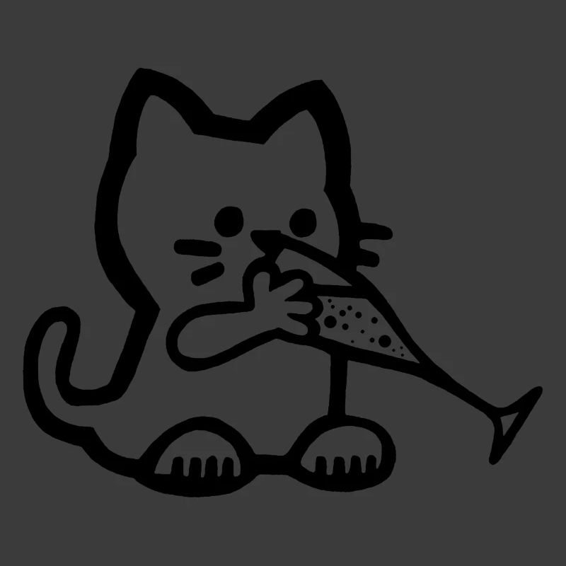 Das Kätzchen hat Durst