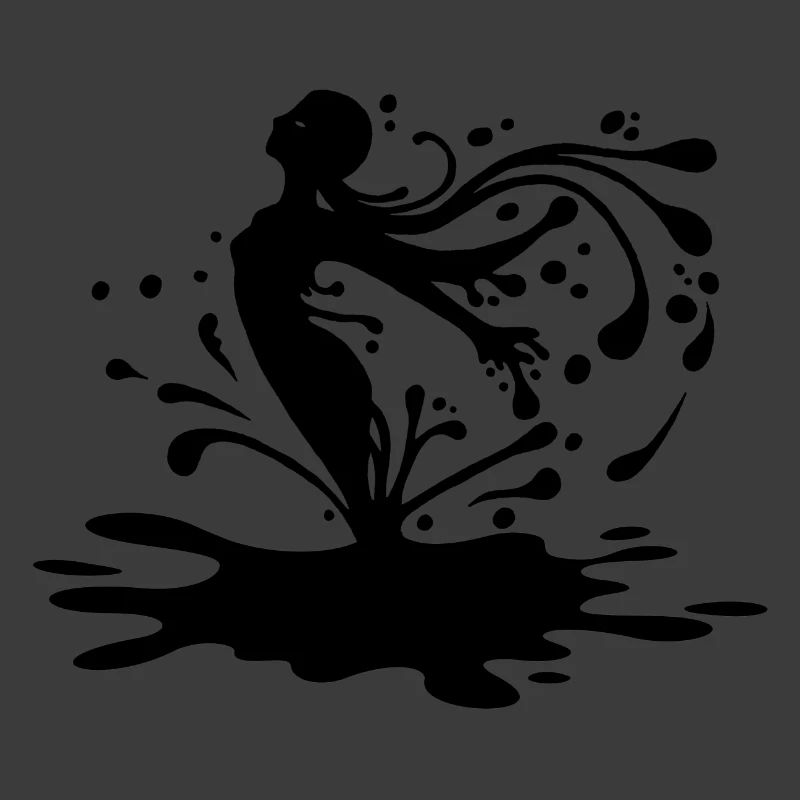 Silhouette und Tusche