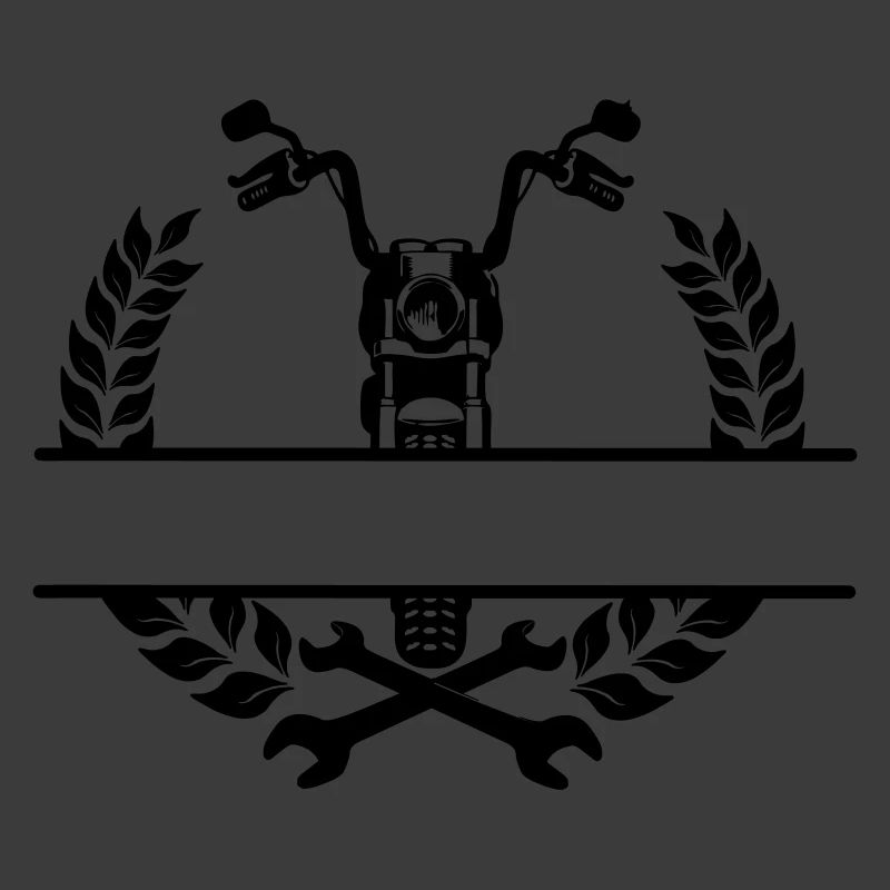 Motorradmechaniker- oder Werkstattlogo