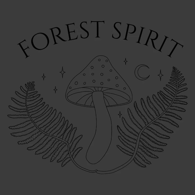 Waldgeist, Pilz und Farn