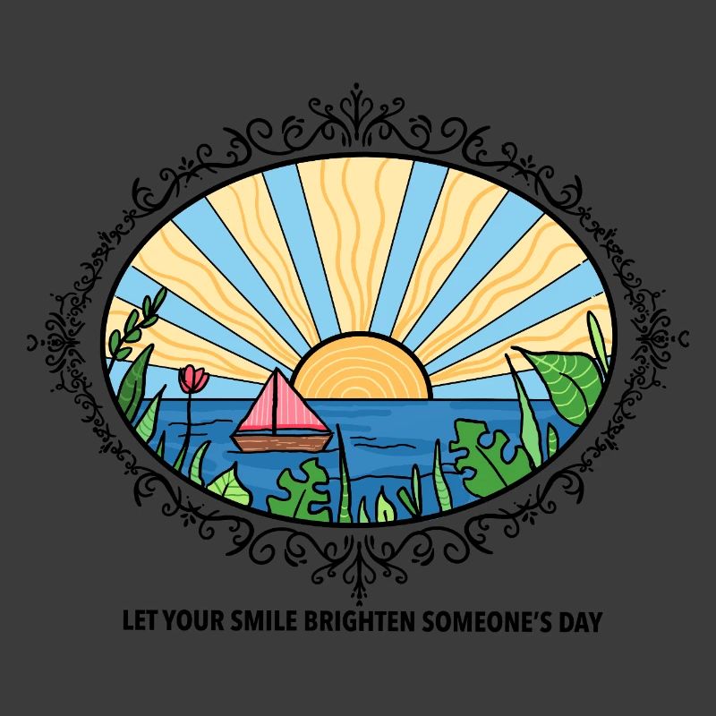 Sunset Landscape with Quote 