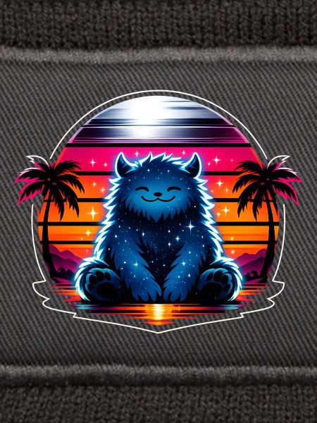 Kuschelkätzchen im Neon-Kosmos