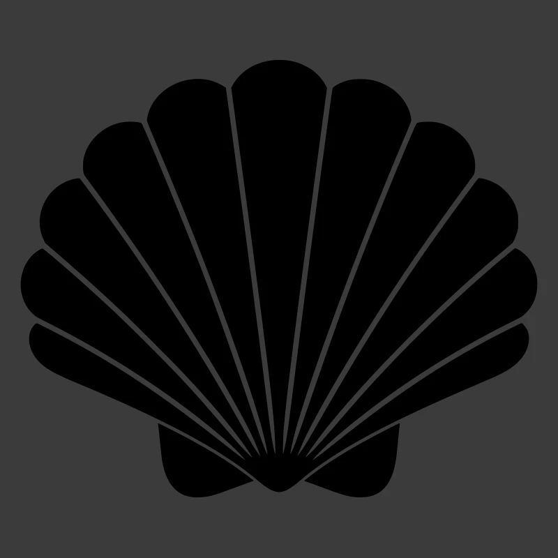 Muschel Symbol Minimal Maritim
