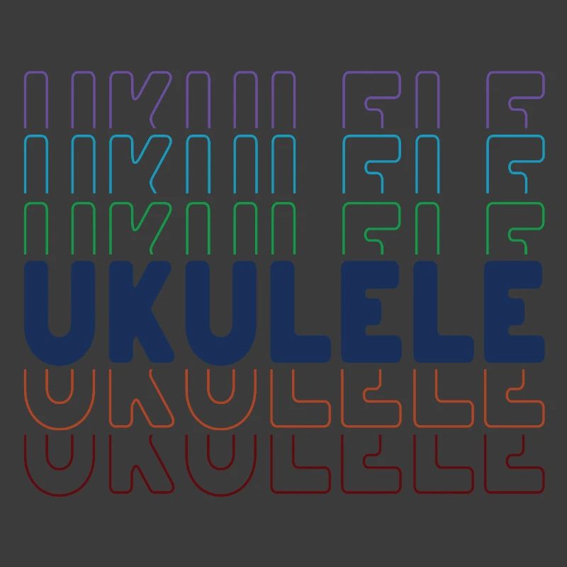 Ukulele typography