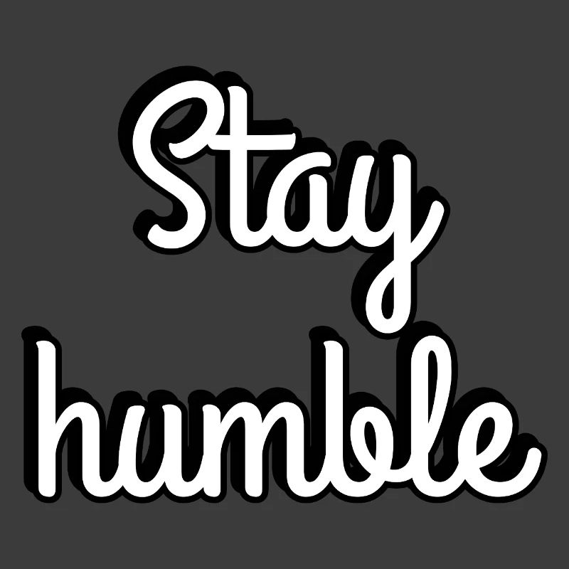 Typographie du script Stay Humble