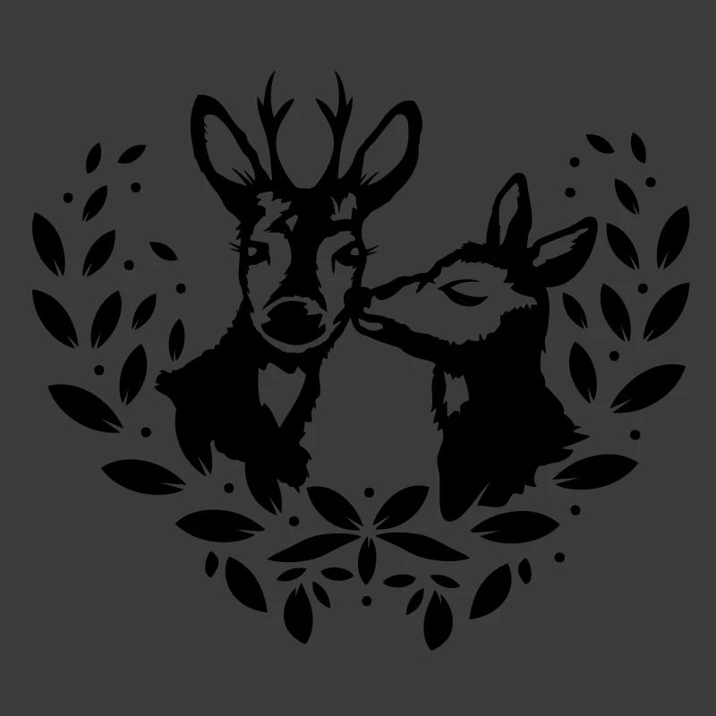 a deer and a roebuck