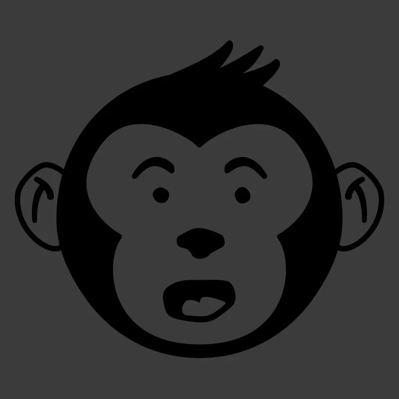 Cute Monkey Head – Funny Monkey Design