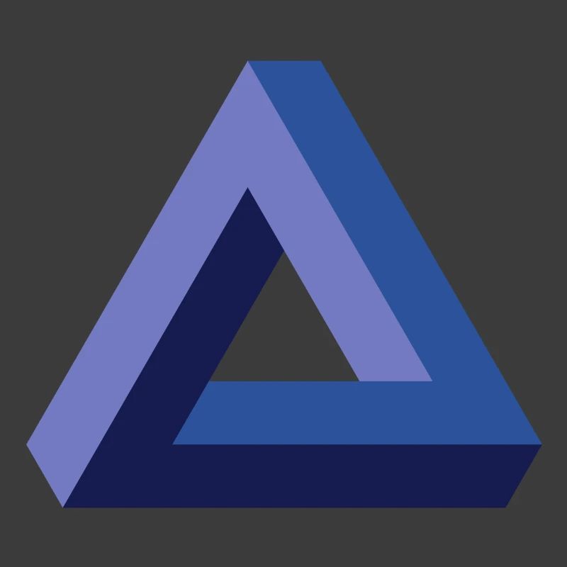 Optical illusion triangle