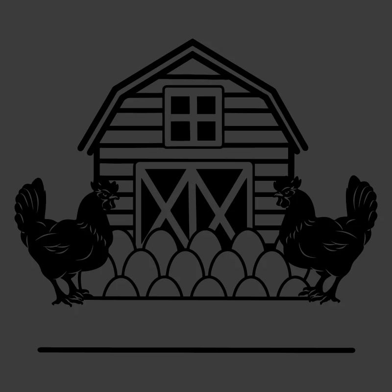 Poulets ferme noire