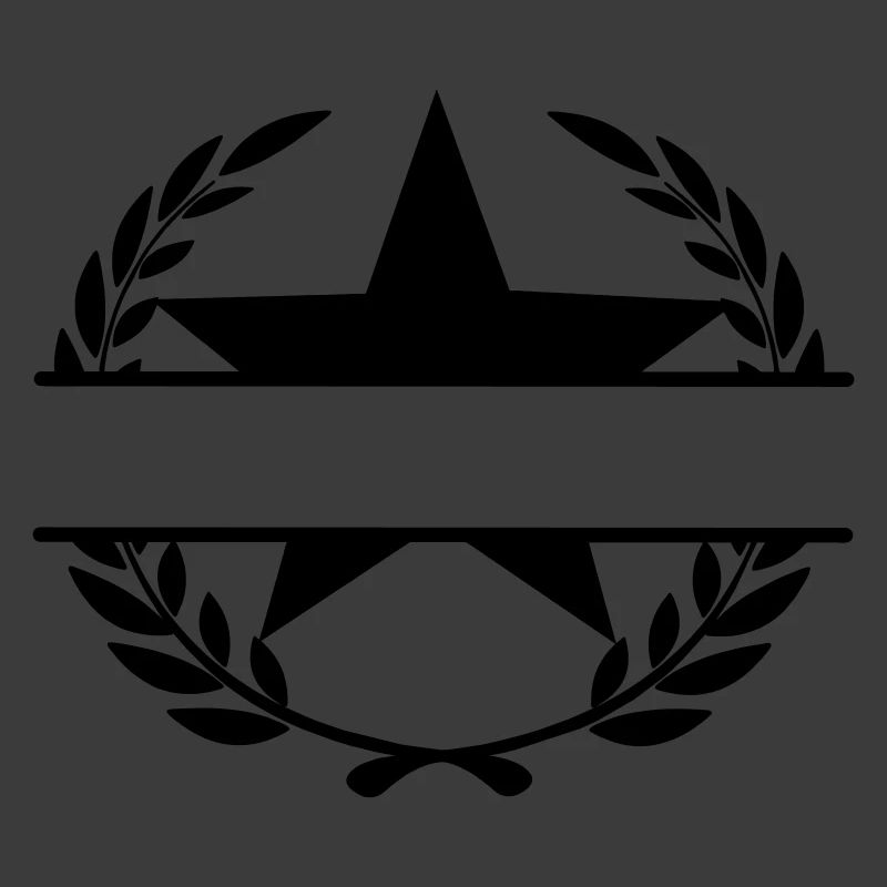 Lorbeerkranz Monogramm Stern