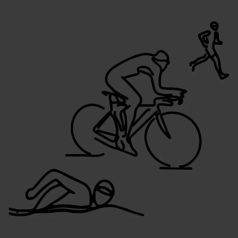 Triathlet Skizze