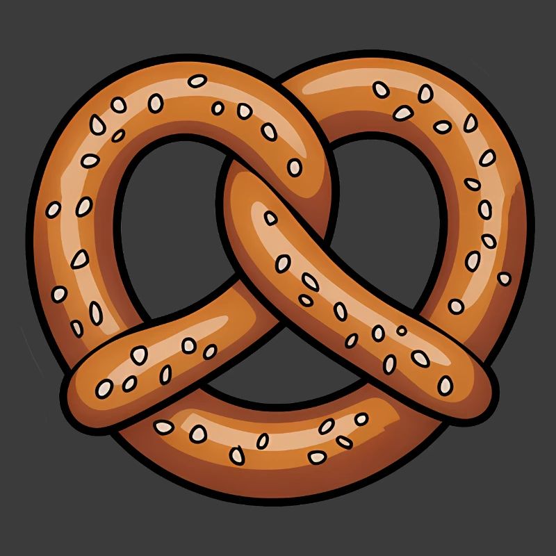 Brezel-Herz-Illustration