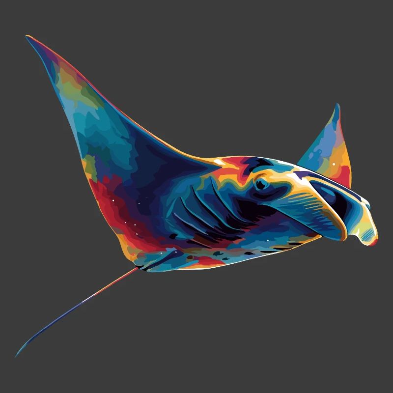 Manta Ray, Devil Ray, Stingray, Diver