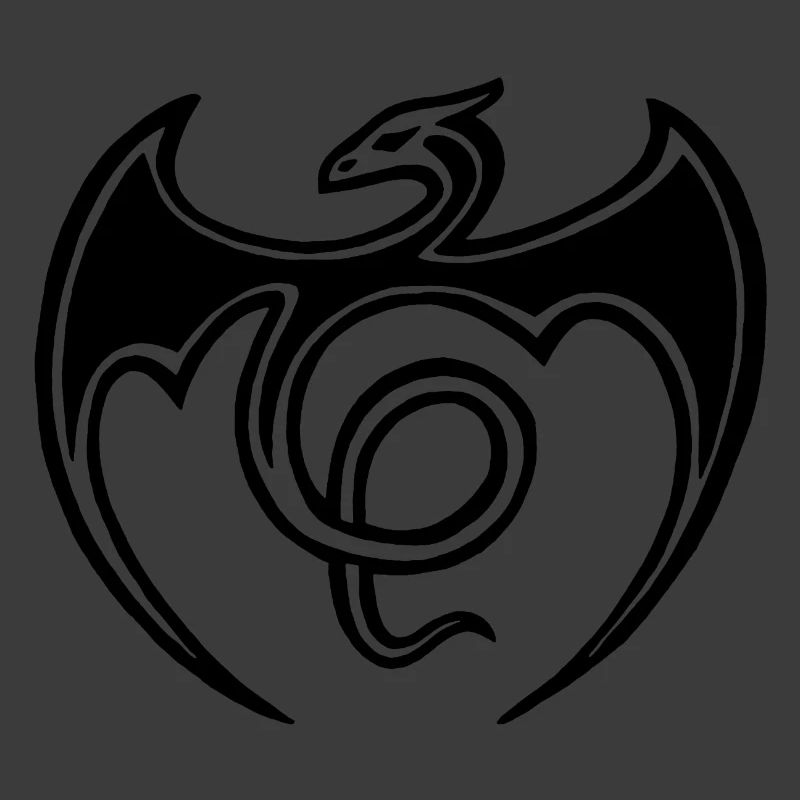 Fliegender Schwarzer Drache