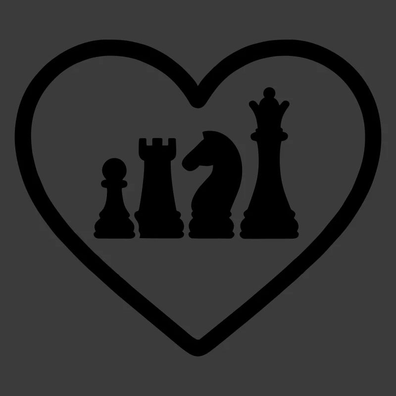 Pions d’échecs cœur