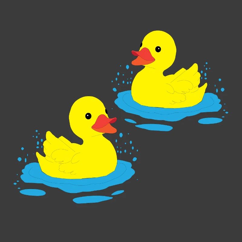Zwei glückliche Enten