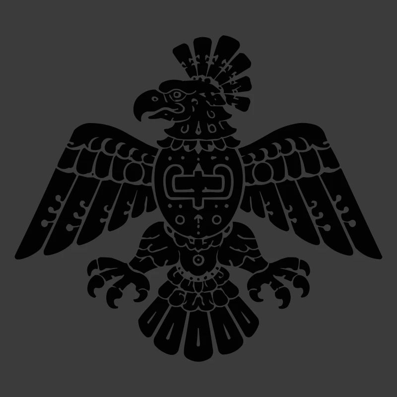 Aztec Eagle Tribal Pattern