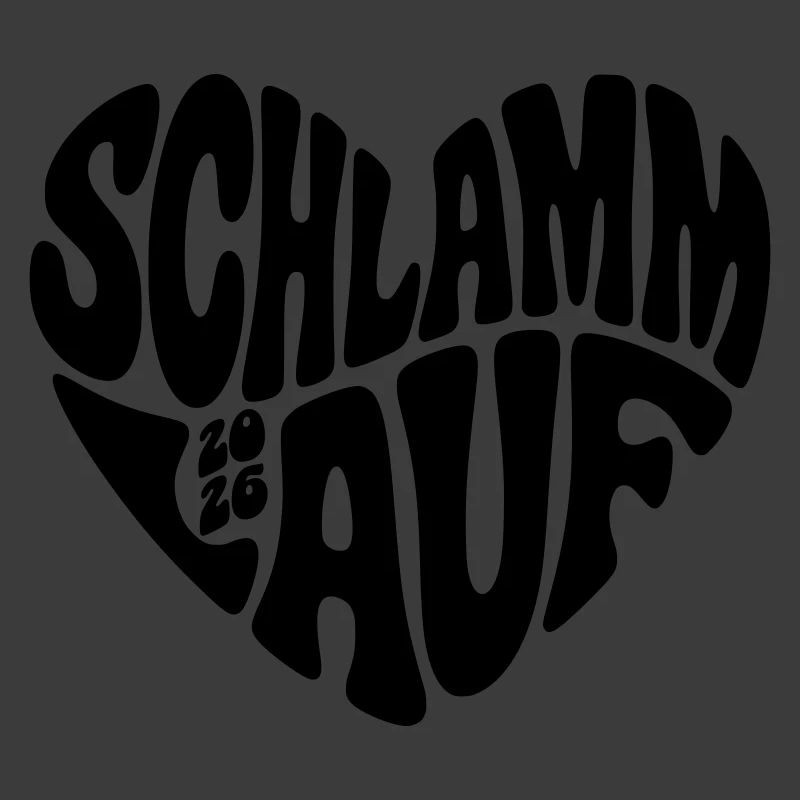 Course de boue 2026 - Forme de cœur - Course de boue 2026