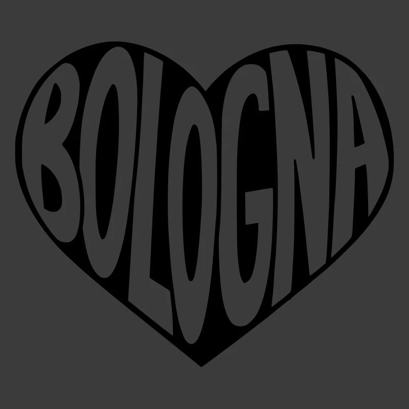 Typographie du cœur de Bologne