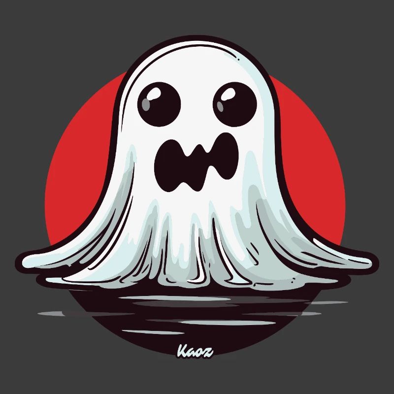 Kawaii Geist im Mondschein