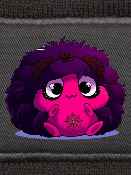 Nerz-Puff mit Spinnennetz