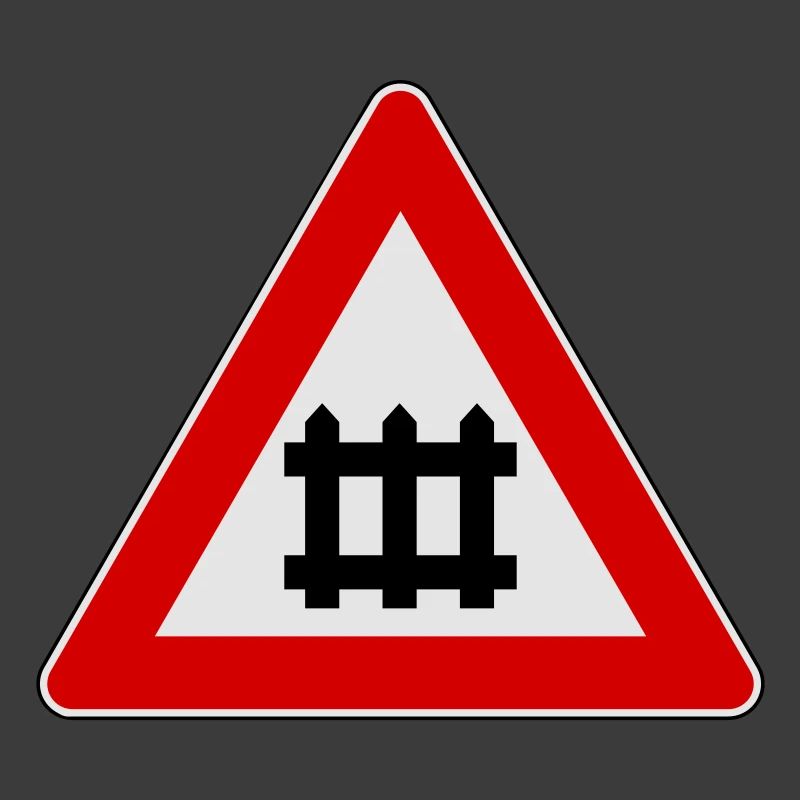 Signe de porte avertissement de train