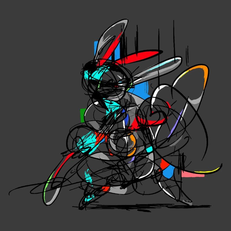 Lapin de Pâques/ Abstrait