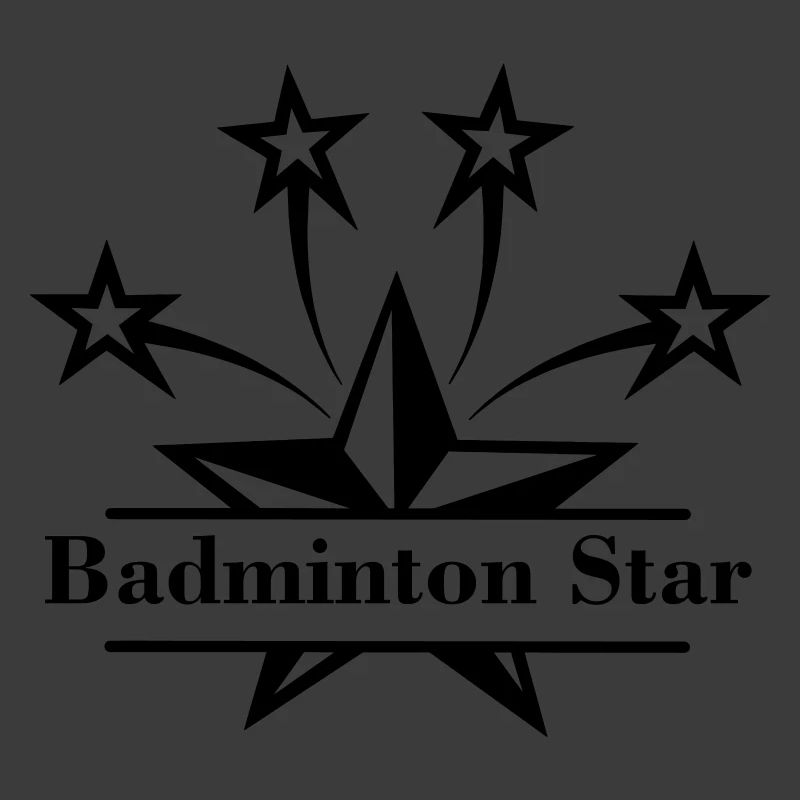 Star with bar in between and text 'Badminton Star'