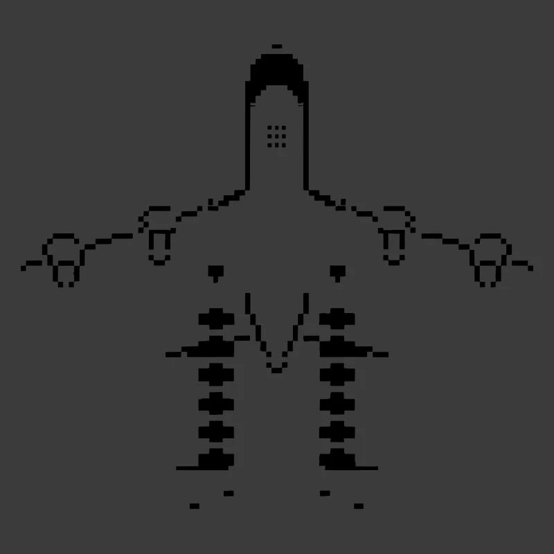 Flugzeug Pixel Kunst