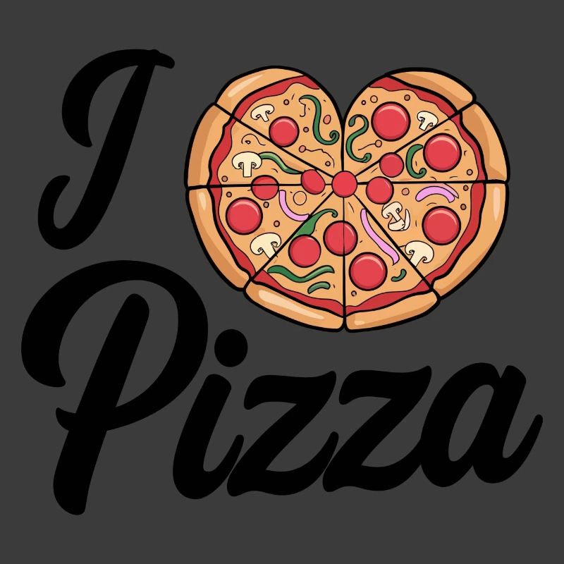 Ich liebe Pizza Herz