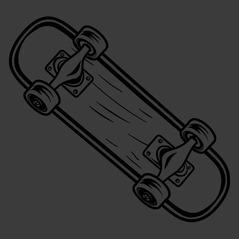 Skateboard Cartoon Stil