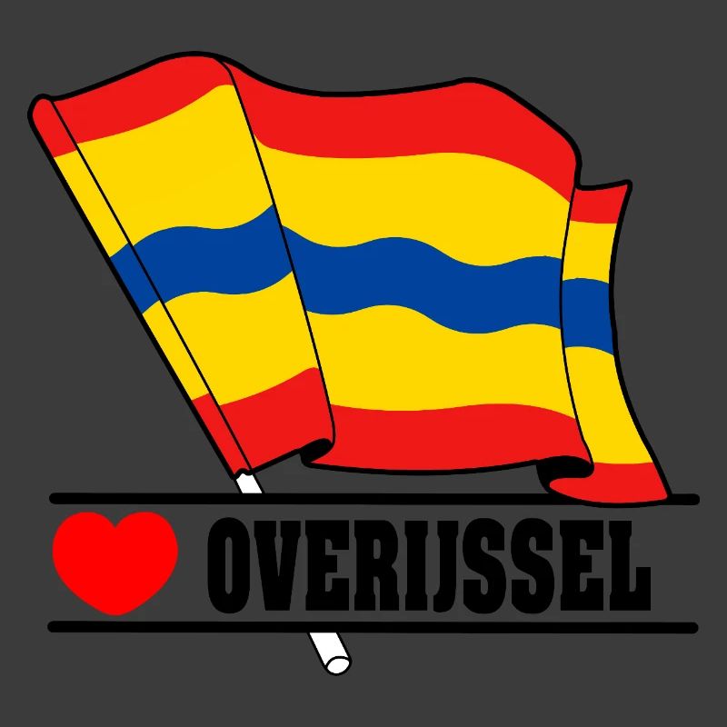 Flagge Overijssel Herz Overijssel