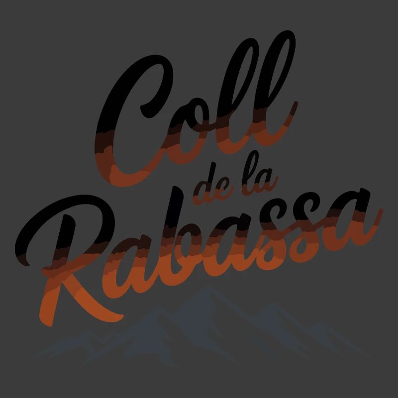 Coll de la Rabassa Climb Script Art