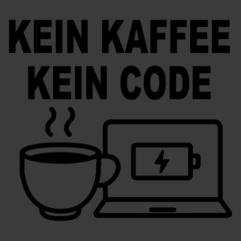 Kein Kaffee Kein Code – Funny Programmer Design