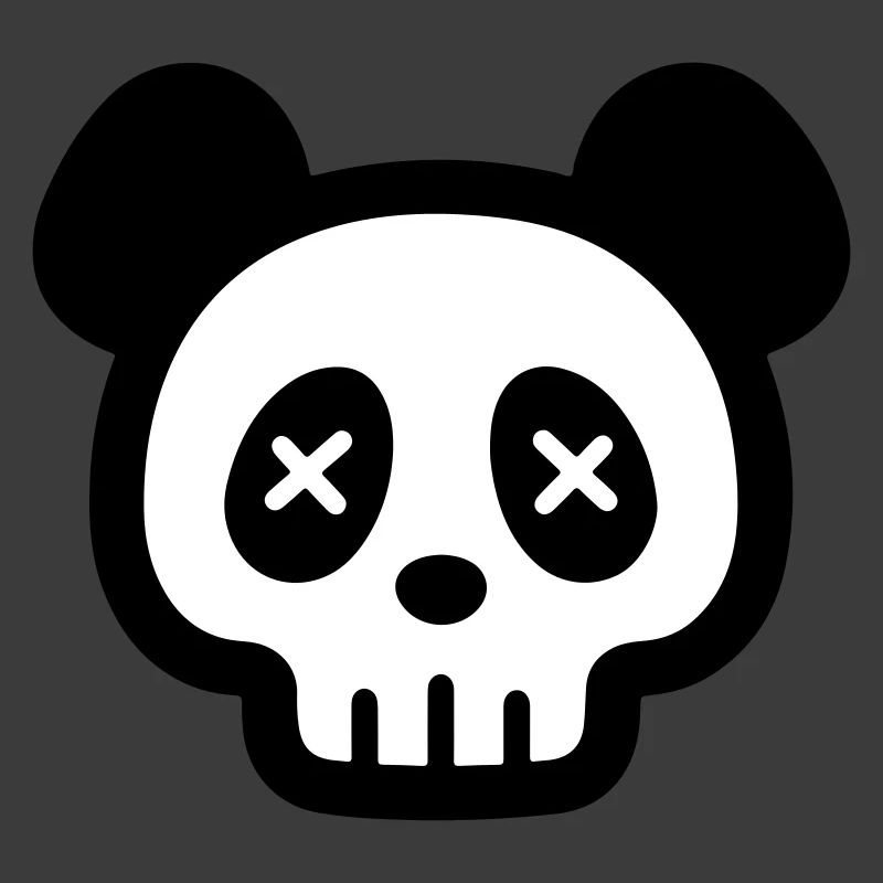 Panda Skull Skeleton