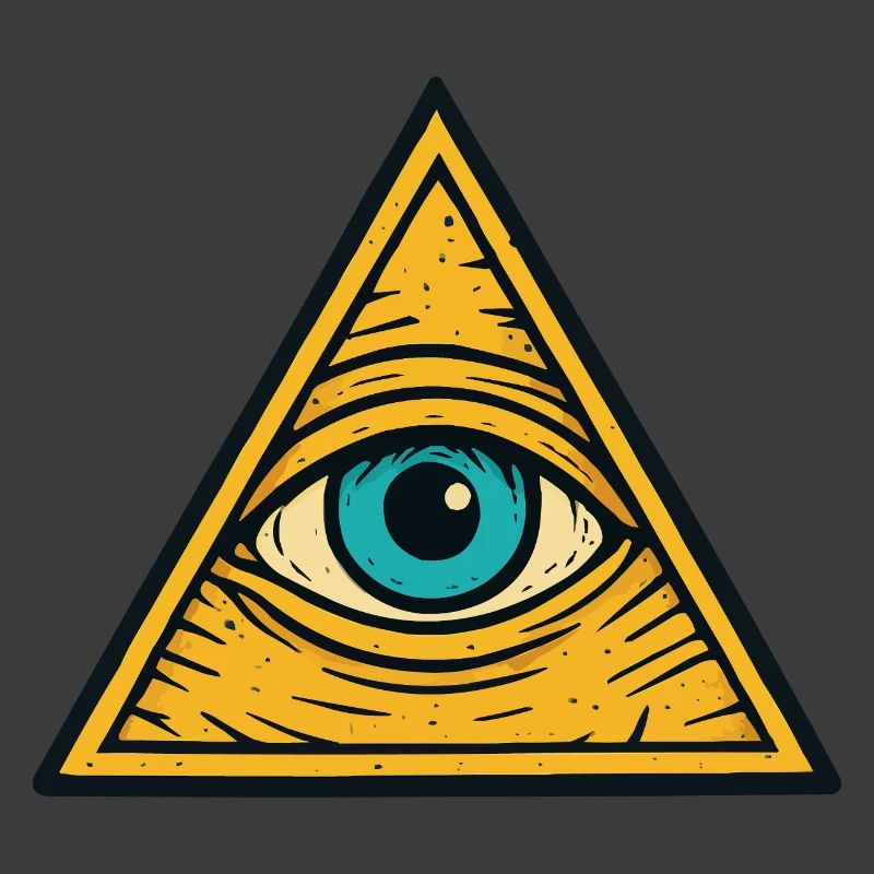 Oeil dans l’illustration du triangle