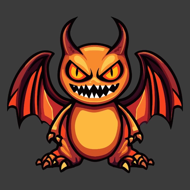 Drache Halloween Comic Lustig