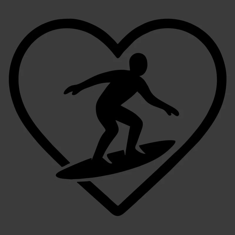 Surfen Herz