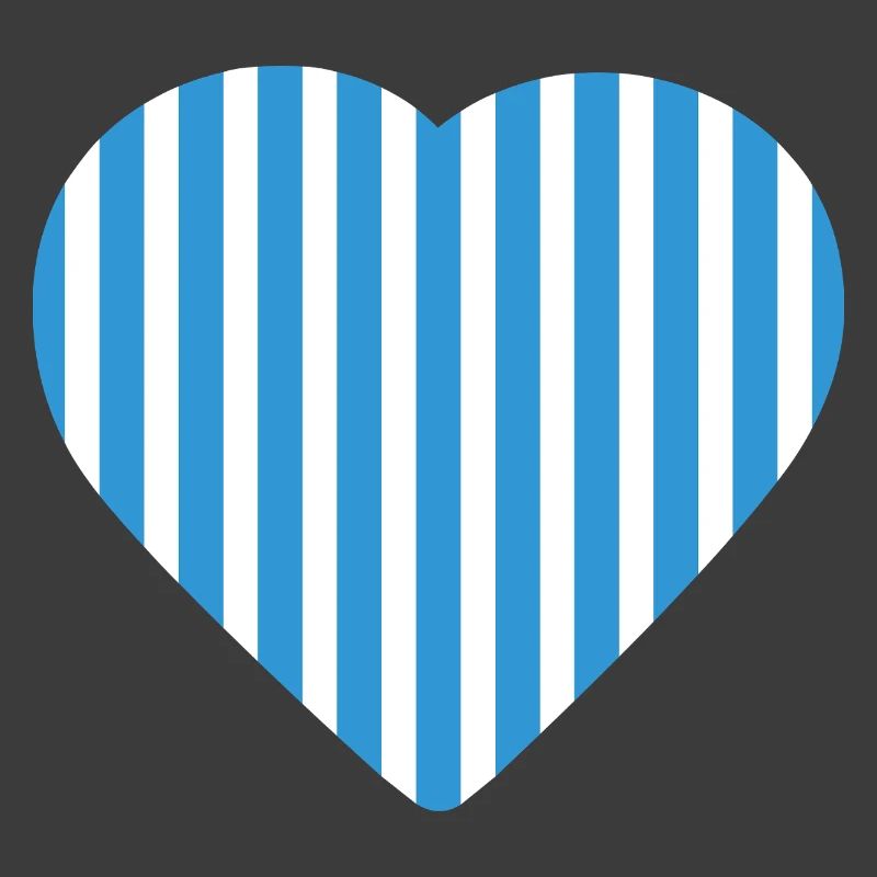 Blue Stripes Herz Malmö
