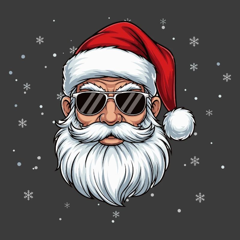 Weihnachtsmann mit Sonnenbrille