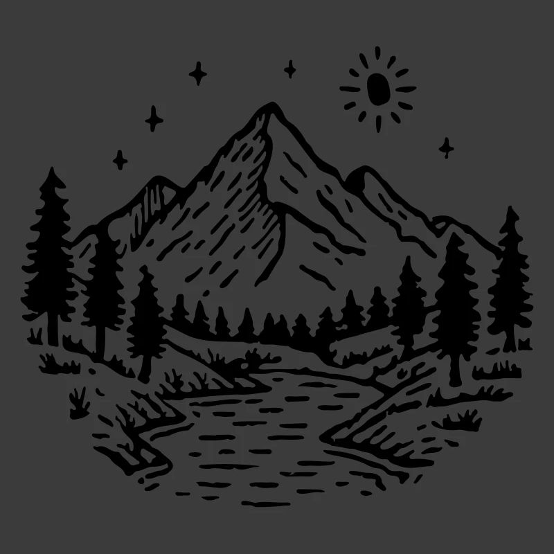 Berge Landschaft Wald