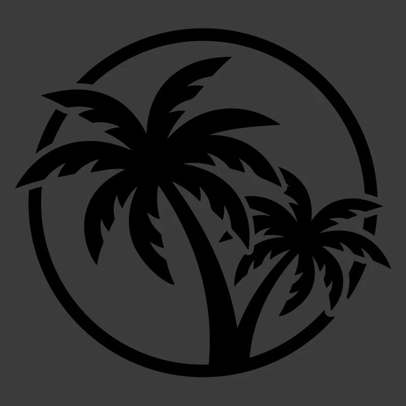 Plage symbole de Palm Tree
