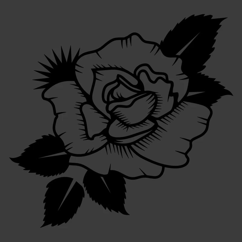 gezeichnete Rose
