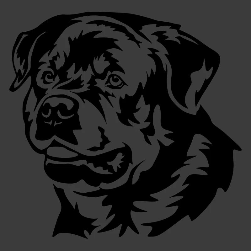Tête de Rottweiler