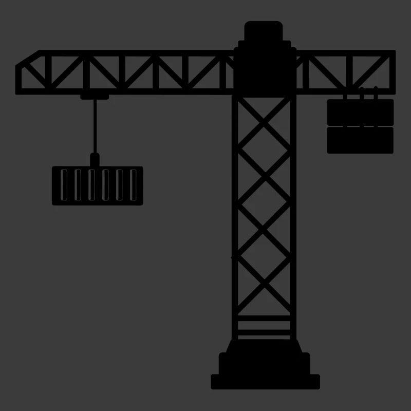 Kran mit Seecontainer