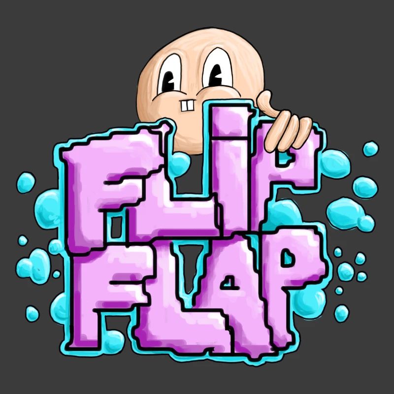 Spaßiger Graffiti-Bubble Flip