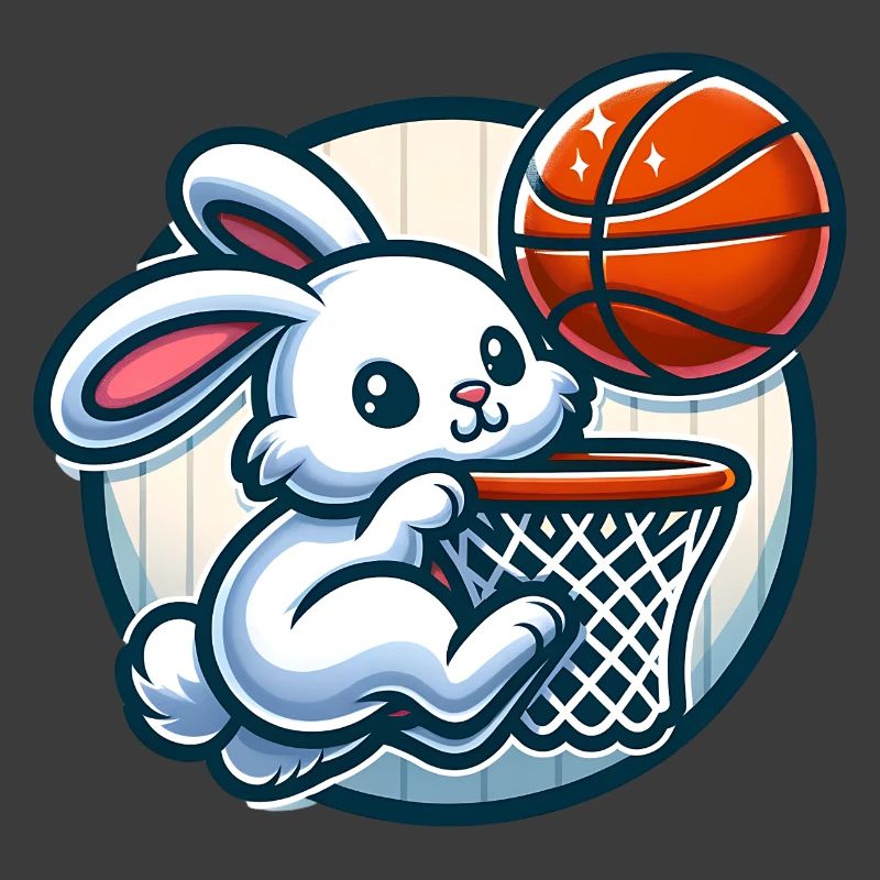 Niedlicher Korbjäger Hase