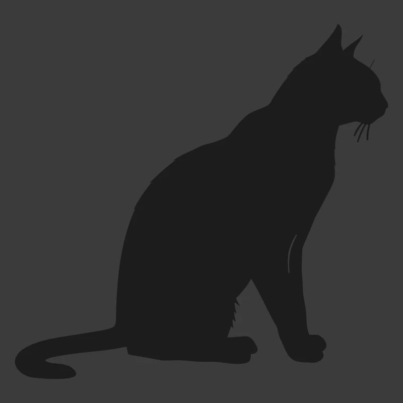 Elegante Silhouette einer Katze