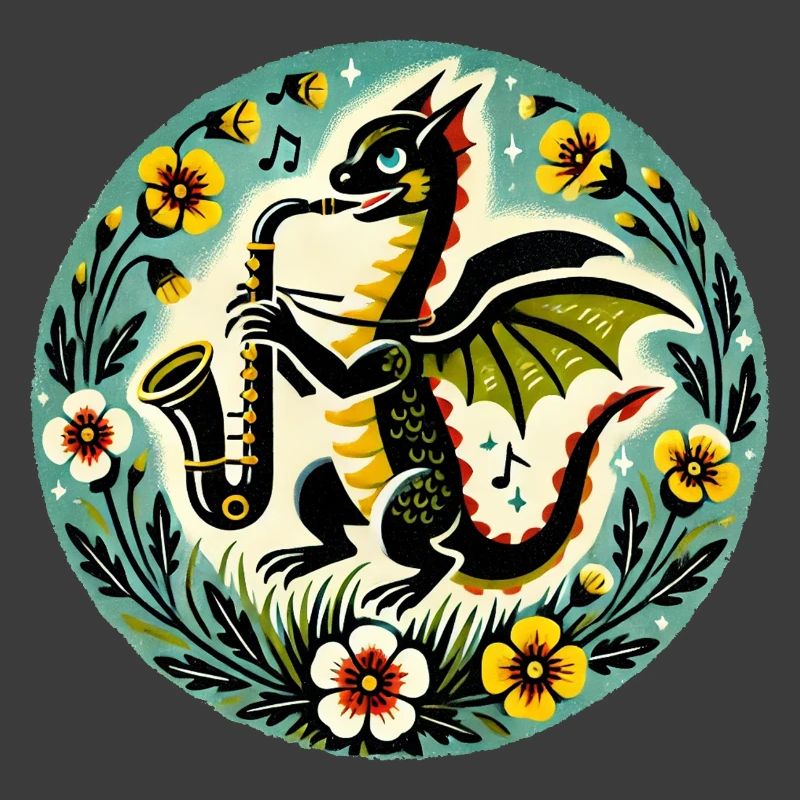 Wunderliches Drachen-Jazz-Design
