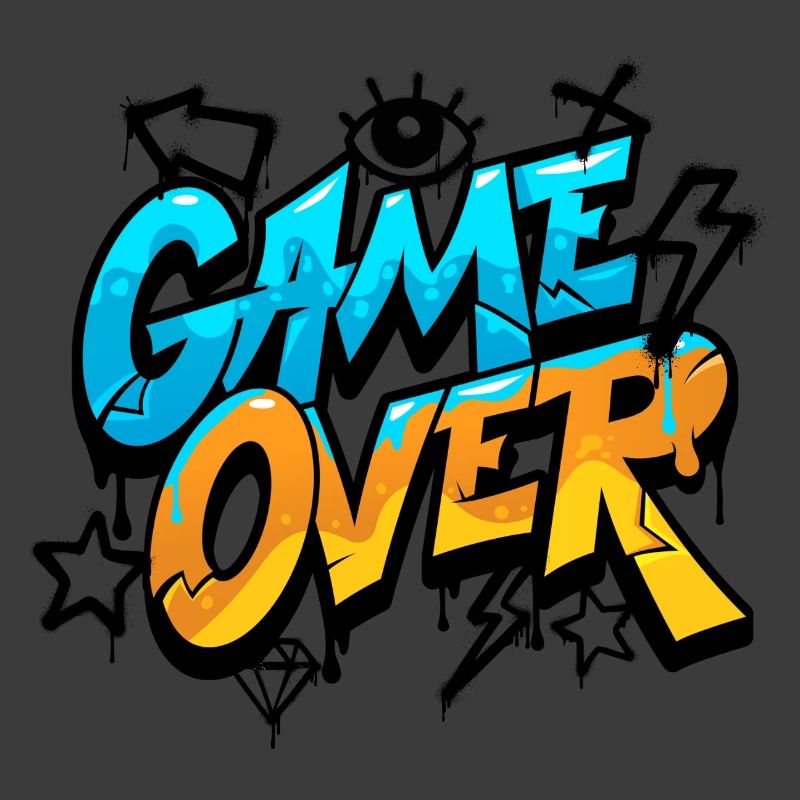 Game Over Conception de style graffiti